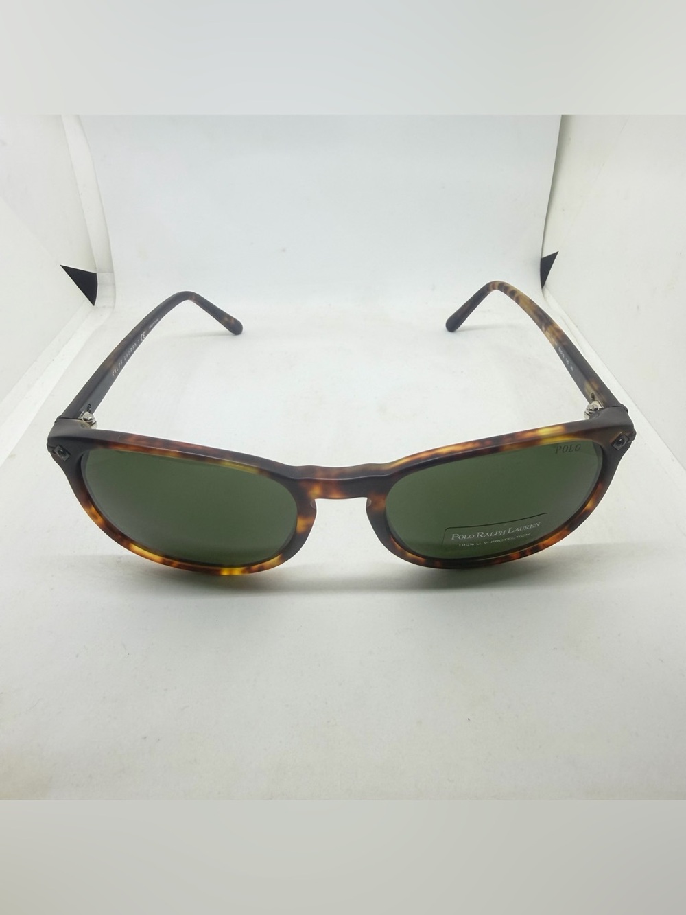 Polo Ralph Lauren Vinta New Jerry Tortoise Sunglasses with Green Lenses